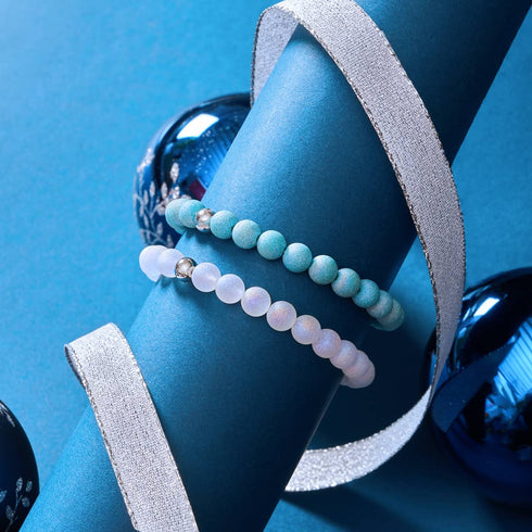 Frosted Turquoise | .925 Sterling Silver | Arctic Spark Bracelet